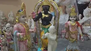 Marble Murti Pratima ( व्हाइट एंड ब्लैक ) marble n. 8854863282 delivery all India Radhe Radhe friend