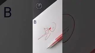B Letter Best Signature Design #shorts