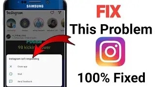 How To Fix Instagram Keeps Stopping problem | How To Solve Instagram Keeps Stopping Problem |