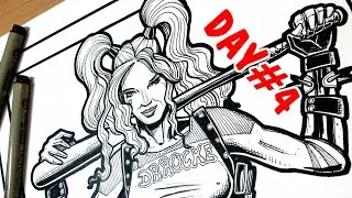 7 Days Of DC COMIC ART! Sexy Harley Quinn! *Day#4*
