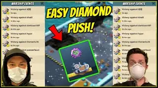 EASY PUSH TO DIAMOND AND 6 ER!!! // Boom Beach Warships