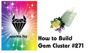How to make fairy wing gem cluster #271 for professional face painters
