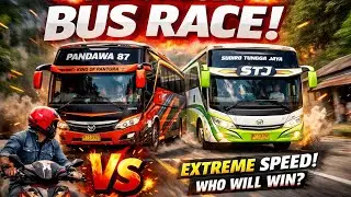 🚍🔥 INDONESIA BUS RACE | EXTREME SPEED CHALLENGE 🔥🚍