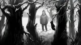 страшная варежка в лесу.... БАЭАЭА(испугался?)