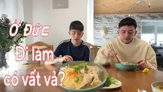 Ăn bún sườn heo. Đi làm ở Đức có vất vả? Anh ăn món Việt, em ăn món Đức | Cuộc sống ở Đức