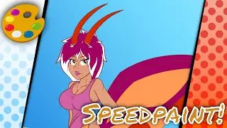 🎨【#Speedpaint】: Lesbian Flygons for Charity (#Flygon-taur Adoptable)