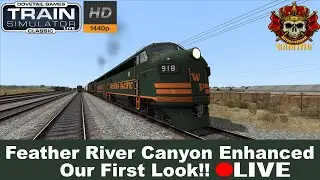 Train Simulator Classic LIVE 🔴 Feather River Canyon Enhanced - Our First Look - F7 Western Pacific