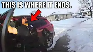 K9 Tracks Suspects After Stolen Car Crashes &mdash; Police Chase Ends Fast | K9 Arrest Bodycam