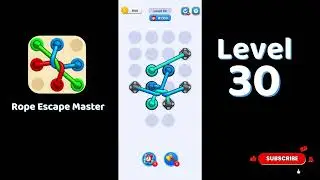 Rope Escape Master Level 30 Walkthrough 🧩 | Untangle Knots Puzzle Game | Solutionguruji