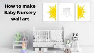 Canva Tutorial |How to make baby nursery wall art | Baby Name Sign Art | Pretty Petty #babynursery