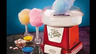 Nostalgia Electrics Hard & Sugar Free Cotton Candy Maker PCM805RETRORED