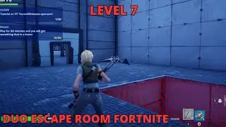 How to complete Duo Escape Room Fortnite LEVELS 7 Harami55 DuoEscapeRoom TUTORIAL