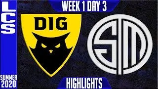 DIG vs TSM Highlights | LCS Summer 2020 W1D3 | Dignitas vs Team Solomid