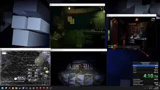 4 FNAF GAMES AT ONCE SPEEDRUN WR (1:42:05)