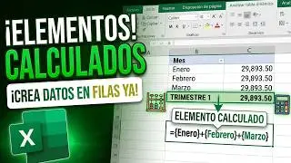 ELEMENTOS CALCULADOS en tablas din&aacute;micas