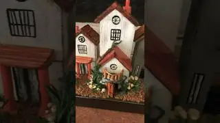 Miniature village making ideas | waste wood craft tutorial #sojoeartandcraft #diy