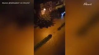 Torrential Rain Triggers Flooding in Antalya