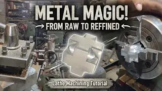 Precision Aluminum Machining on Lathe | Making a Shiny Paper Weight 