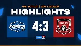 Highlights | HC Kometa Brno vs. Mountfield HK 4:3 | 25.01.2026