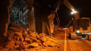Tunnel du chat : percement des rameaux