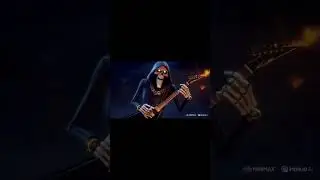 #RockNRollReaper#GrimRockstar#MetalSkeleton#DeathOnTheMic#DarkStageEnergy#HoodedRockGod