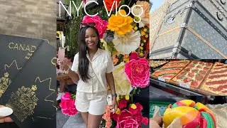 NYC Vlog|Hyatt Grand Central Review|Summit One| Liberty Bagel|Times Square| Louis Vuitton trunk