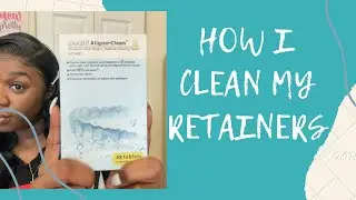How to clean clear removable retainers | Removes Stains #retainers #cleanretainers