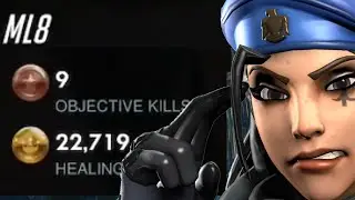 22K HEALS! Ml7 IQ 200 Ana Overwatch Gameplay Season 29 Top 500
