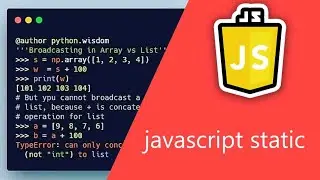 static : : JavaScript