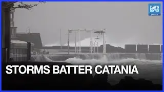 Storms Batter Catania As Sicily Hit By Red Alert, Port Damage And School Closures