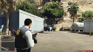 GTA 5 - Hookies Bar Massacre + Six Star Escape. NoCommentary!
