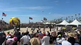 Casey Patterson & Jake &ldquo;Spiker&rdquo; Gibb v Six #avp Fans Huntington Beach Open Finals #beachvolleyball
