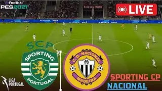 🔴 LIVE Sporting CP vs Nacional | Liga Portugal 2026 | Football  Gameplay Simulator