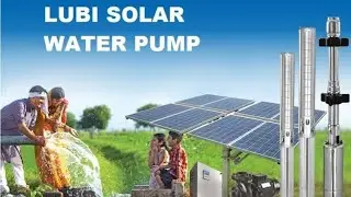 5Hp Lubi Solar Pump Water Discharge  With All Structure #lubi #solar #farming #farmerlife 