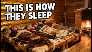 How Yakut People Sleep at &ndash;71&deg;C #yakutia #extremecold #survival #arcticlife