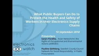 Protecting the health and safety of workers in electronics supply chains.