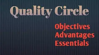 Quality Circle, it's objectives, advantages, and essentials for effective quality circle