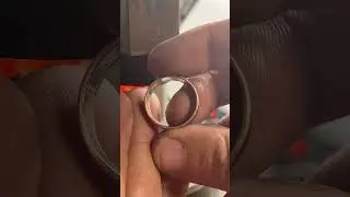 Making a 2020 🦇 bat quarter into a coin ring