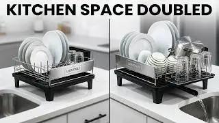 LIONONLY Expandable Dish Drying Rack Review: Best 304 Stainless Steel Space Saving Kitchen Organizer