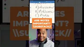 Substack Notes &mdash; это КРУПНЕЙШАЯ возможность для писателей и создателей контента #shorts #substack
