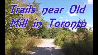 Hitting the trails near Old Mill in Toronto.
