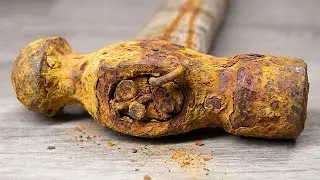 Total restoration of a broken antique ball-peen hammer | Restore TV