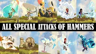 ALL SPECIAL ATTACKS WITH HAMMER SLOWMOTION | BRAWLHALLA