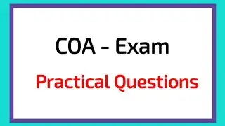 COA Practical questions | Computer on Office Automation | COA Course
