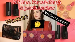 Merium Pervaiz blush sticks and pouch Review|| Merium cosmetics Reviews|| worth or waste of money?