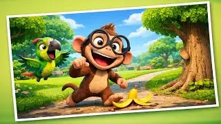 &ldquo;Funny Monkey & Parrot Story 😂 | 3D Cartoon Comedy for Kids | Moral Story in Hindi&rdquo;