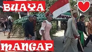 BLOK BUAYA MANGAP BALAPULANG, MENGHADIRKAN BUAYA RAKSASA DI KARNAVAL BALAPULANG