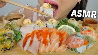 SUSHI ASMR *Toro & Salmon Sashimi with Supreme Roll, Panorama mountain Roll NO TALKING| N.E