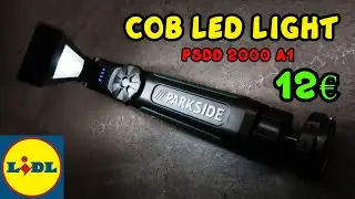 PARKSIDE LED light COB - PSDD 2000 A1 - Unboxing + 1st Test [2021]