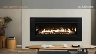 Superior Direct Vent Linear Gas Fireplace | DRL3555 Burn Video